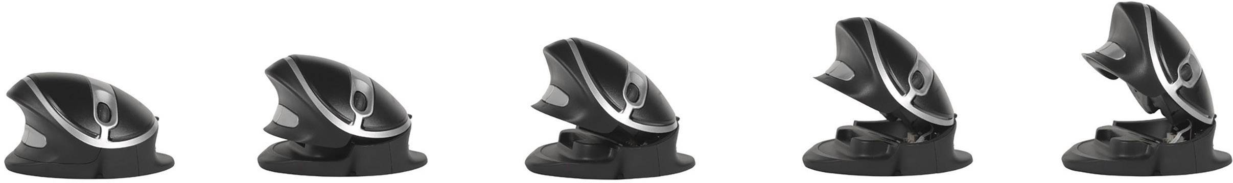 BakkerElkhuizen Oyster L Ergonomische Maus Kabelgebunden Optisch Schwarz 5 Tasten 1200 dpi Ergonomisch