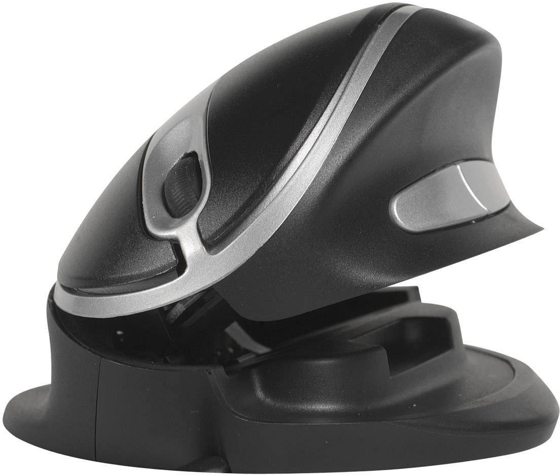 BakkerElkhuizen Oyster L Ergonomische Maus Kabelgebunden Optisch Schwarz 5 Tasten 1200 dpi Ergonomisch