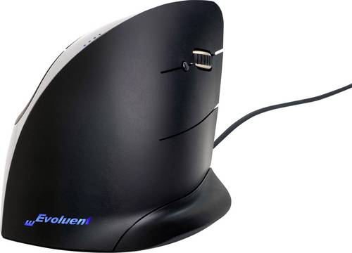 BakkerElkhuizen Evoluent C Kabelgebunden Ergonomische Maus Optisch Ergonomisch Schwarz