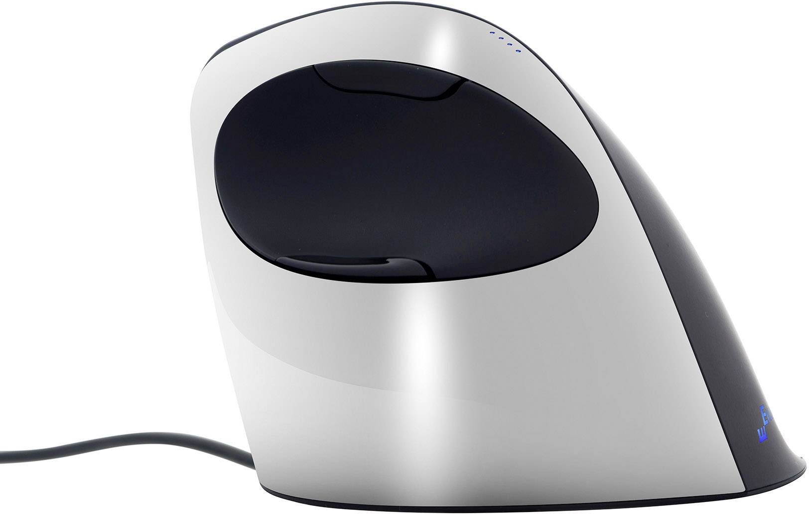 BakkerElkhuizen Evoluent C Ergonomische Maus USB Optisch Schwarz 5 Tasten 500 dpi, 1000 dpi, 1500 dpi, 2000 dpi Ergonomisch