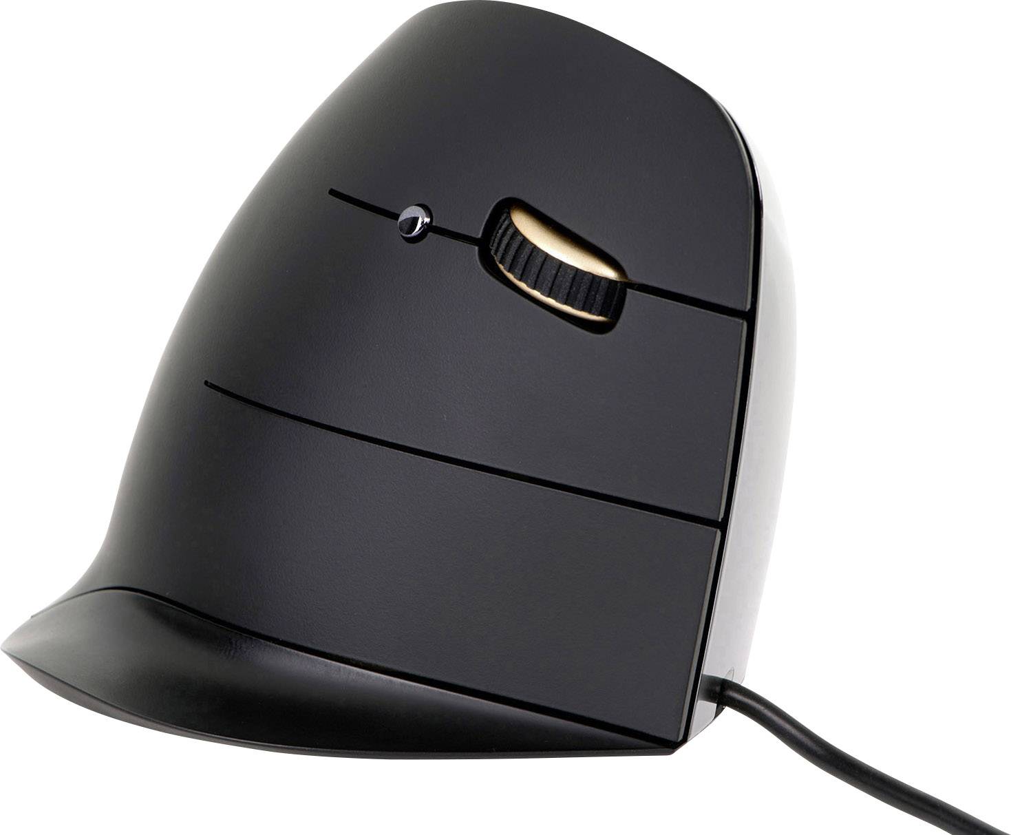 BakkerElkhuizen Evoluent C Ergonomische Maus USB Optisch Schwarz 5 Tasten 500 dpi, 1000 dpi, 1500 dpi, 2000 dpi Ergonomisch