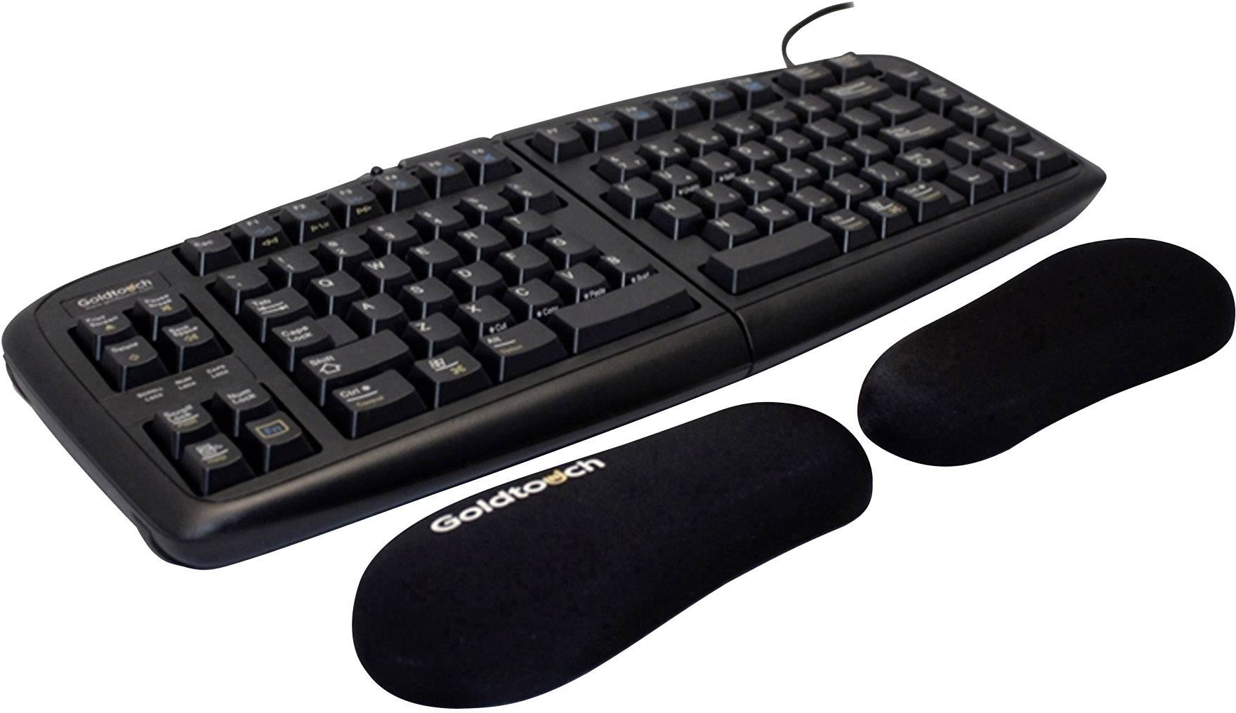 BakkerElkhuizen Goldtouch Wrist Rest Handballenauflage Ergonomisch Schwarz (B x H x T) 170 x 20 x 70mm