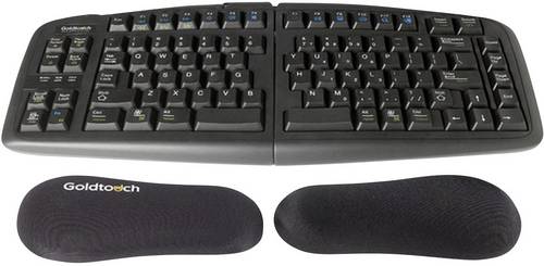 BakkerElkhuizen Goldtouch Wrist Rest Handballenauflage Ergonomisch Schwarz (B x H x T) 170 x 20 x 70