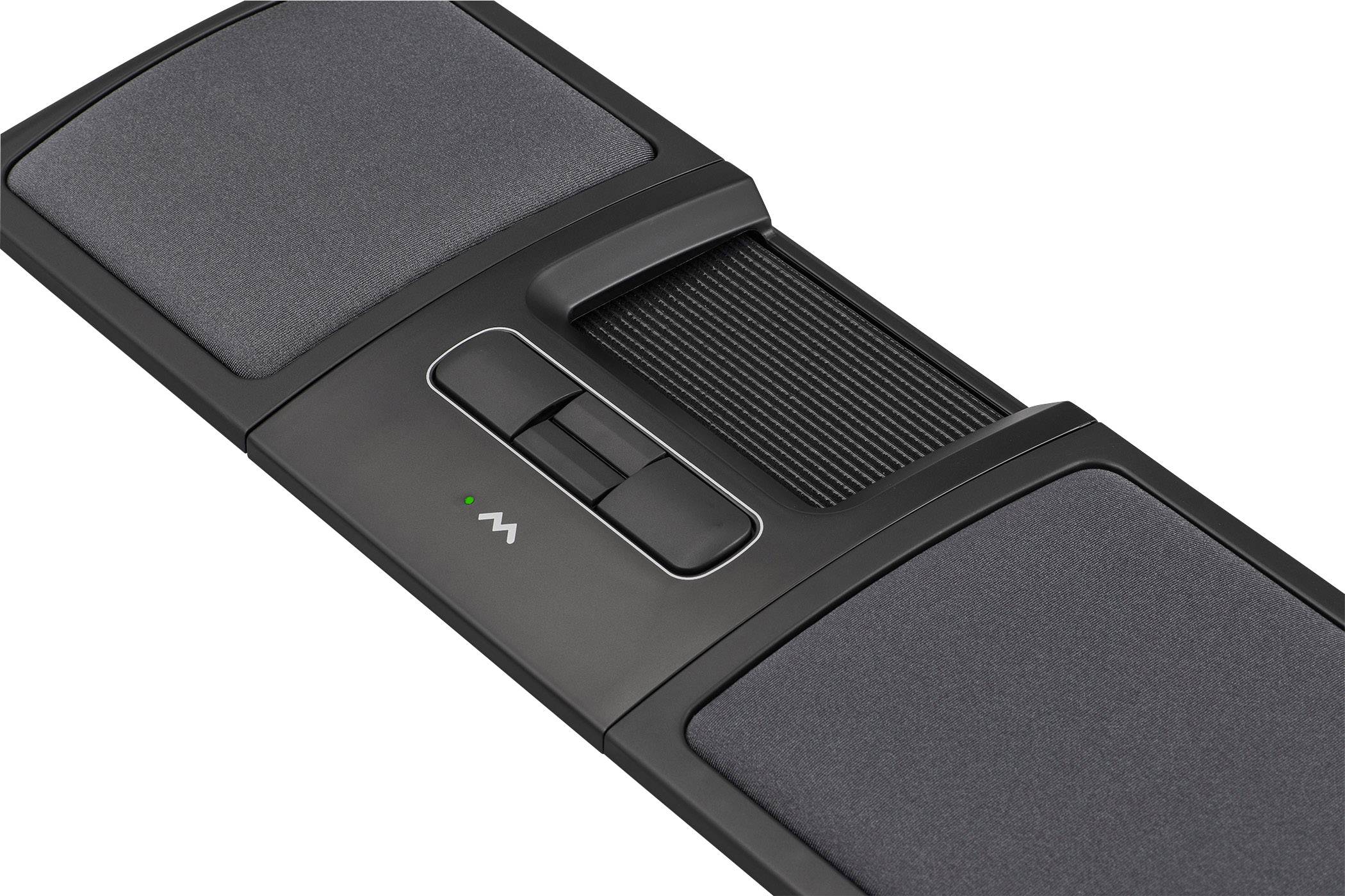 BakkerElkhuizen Mousetrapper Lite USB Maus Ergonomisch, Handballenauflage, Integriertes Touchpad, Maustasten Schwarz, Rot