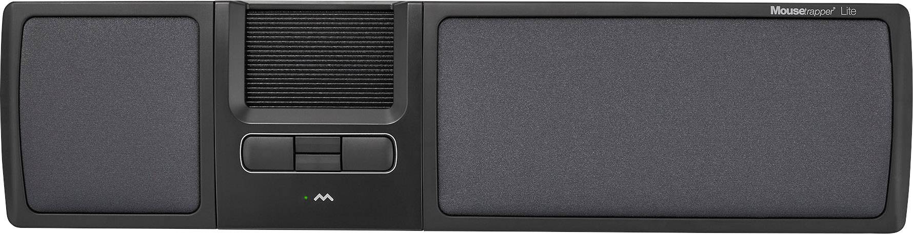 BakkerElkhuizen Mousetrapper Lite USB Maus Ergonomisch, Handballenauflage, Integriertes Touchpad, Maustasten Schwarz, Rot