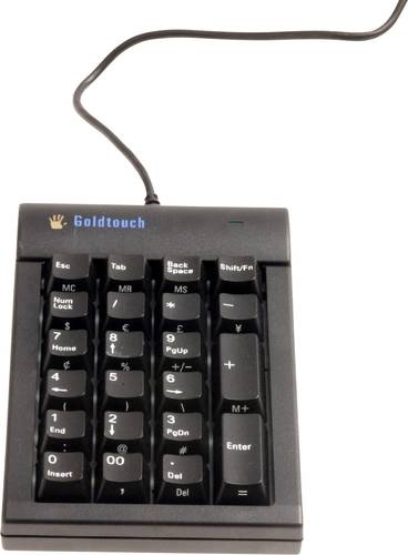 BakkerElkhuizen Goldtouch USB Nummernblock Schwarz