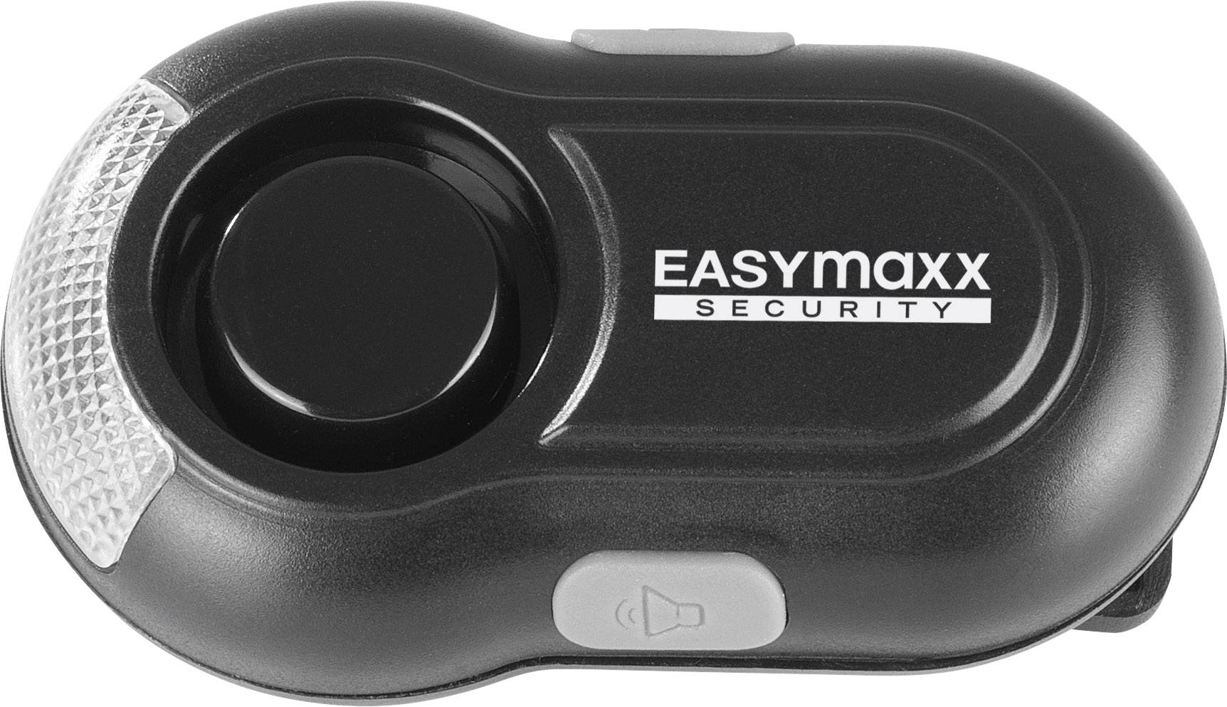 Easymaxx Taschenalarm mit Clip Schwarz 0403