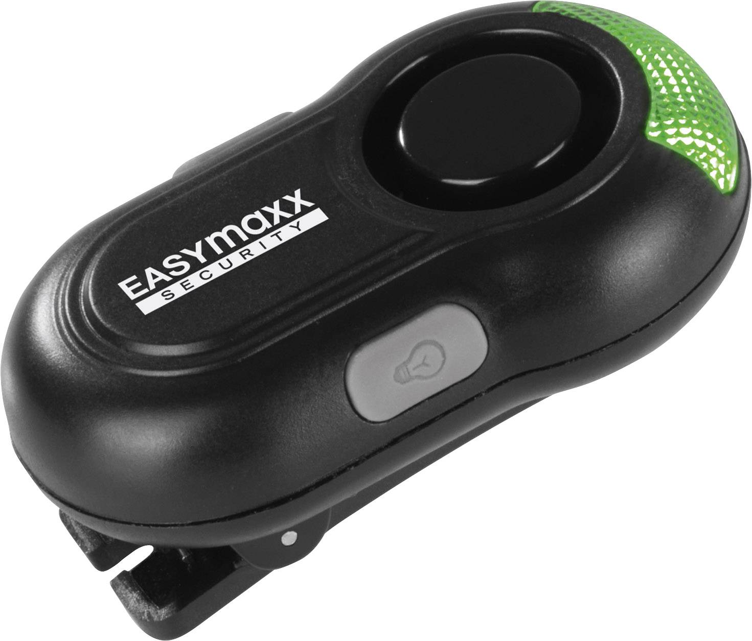 Easymaxx Taschenalarm mit Clip Schwarz 0403