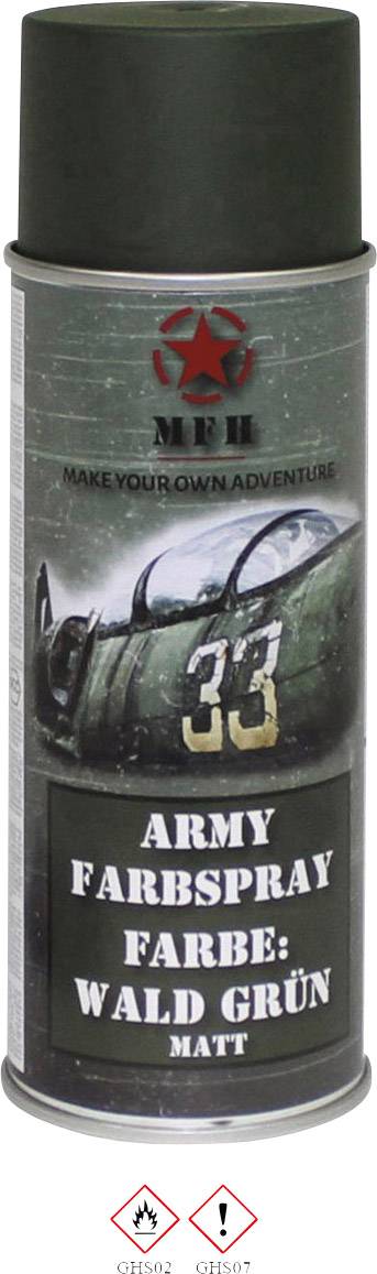 MFH - Military & Adventure 40344 Farbspray WALD GRÜN matt RAL 6031 400ml Wald-Grün 1 St. (B x H) 6.5cm x 20cm