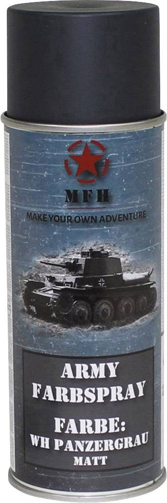 MFH - Military & Adventure 40352 Farbspray WH PANZERGRAU matt RAL 7016 400ml Panzer-Grau (matt) 1 St. (B x H) 6.5cm x 20cm