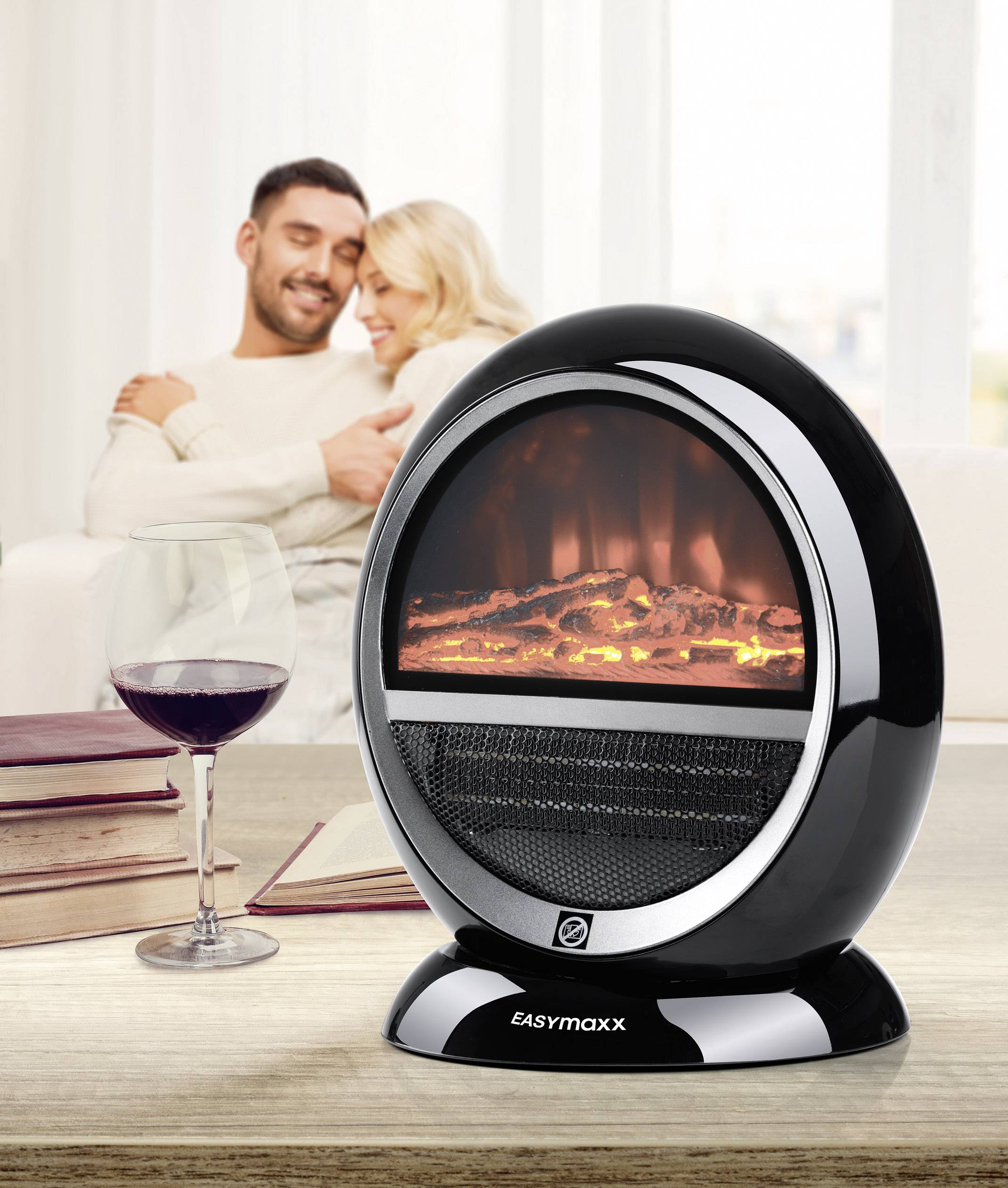 Easymaxx 01505 Heizlüfter Schwarz, Silber