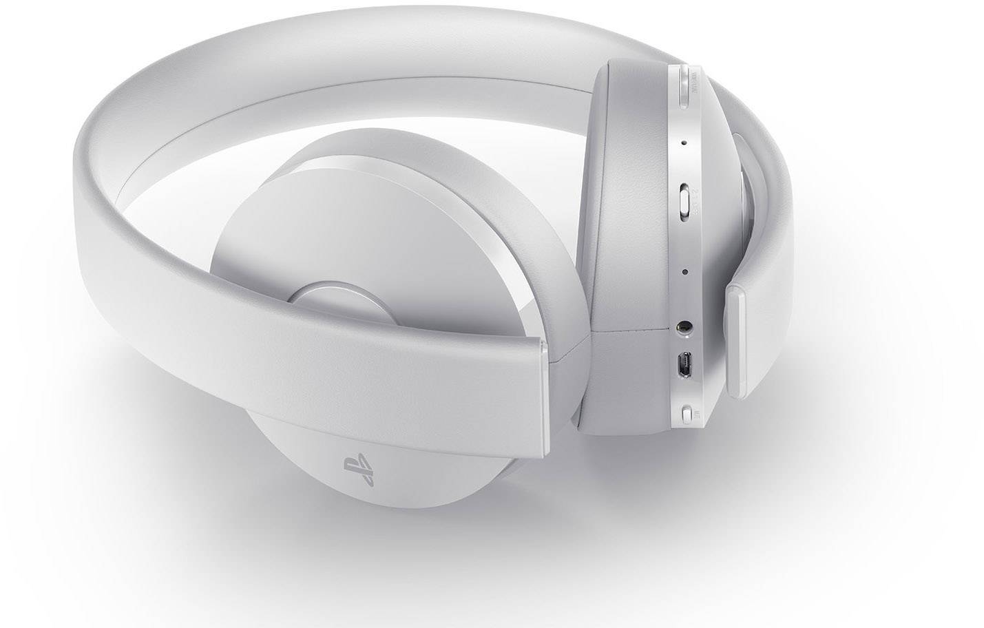 Sony Playstation Gold Over Ear Headset kabelgebunden 7.1 Surround Weiß Mikrofon-Rauschunterdrückung, Noise Cancelling Lautstärkeregelung, Mikrofon