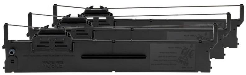 Epson Farbband Kombi-Pack Original Passend für Geräte des Herstellers: Epson Schwarz 3 St.