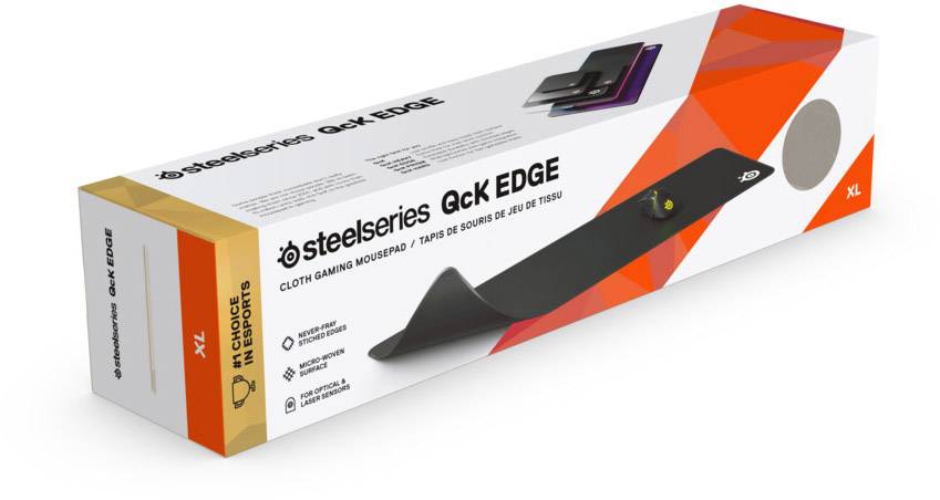Steelseries QcK Edge XL Gaming-Mauspad Schwarz