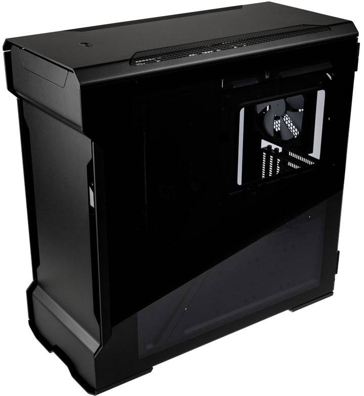 Phanteks PH-ES518XTG_DBK01 Midi-Tower PC-Gehäuse Schwarz 3 vorinstallierte Lüfter, Integrierte Beleuchtung, Seitenfenster, Staubfilter