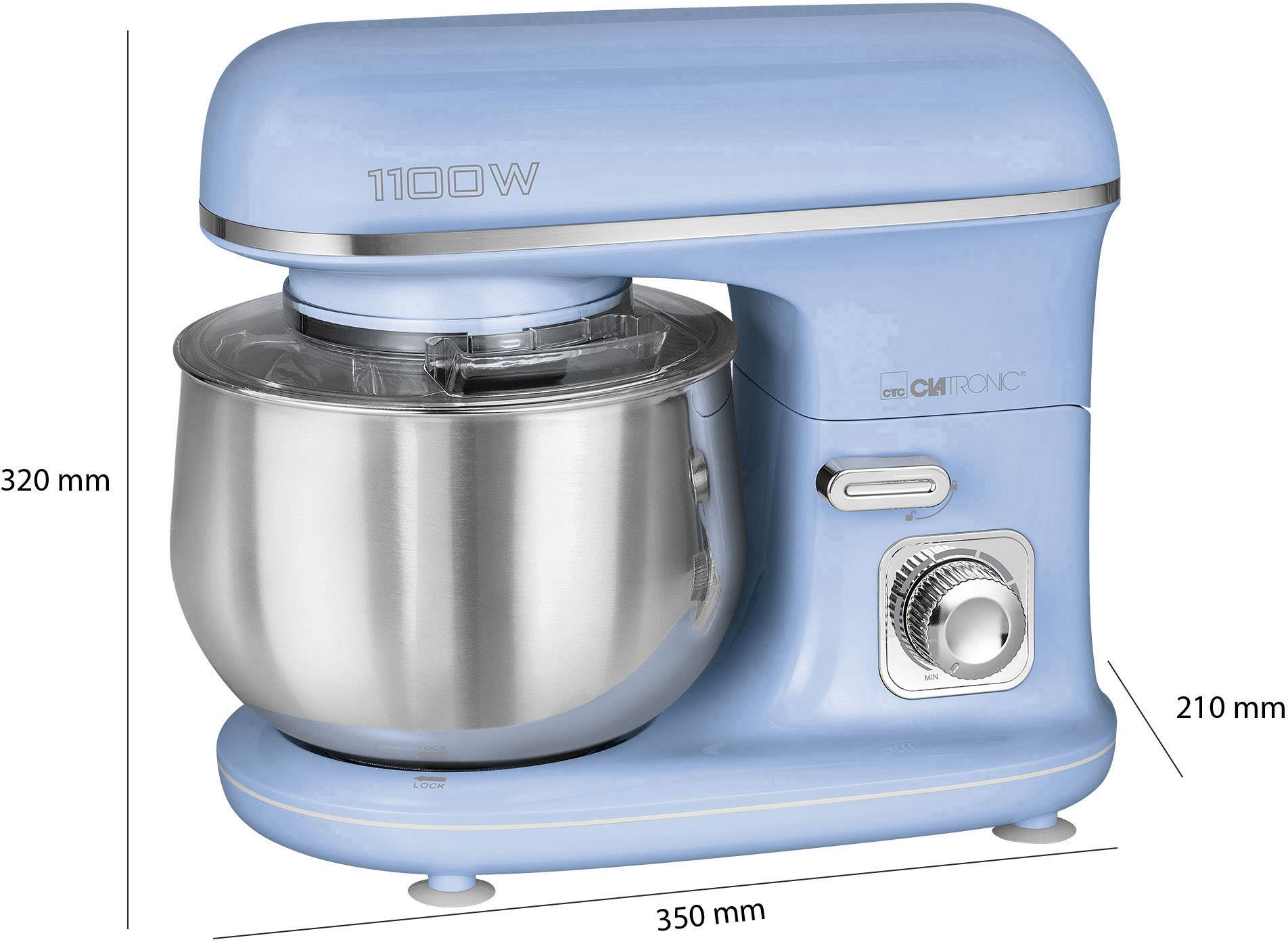 Clatronic KM 3711 Knetmaschine 1100W Blau