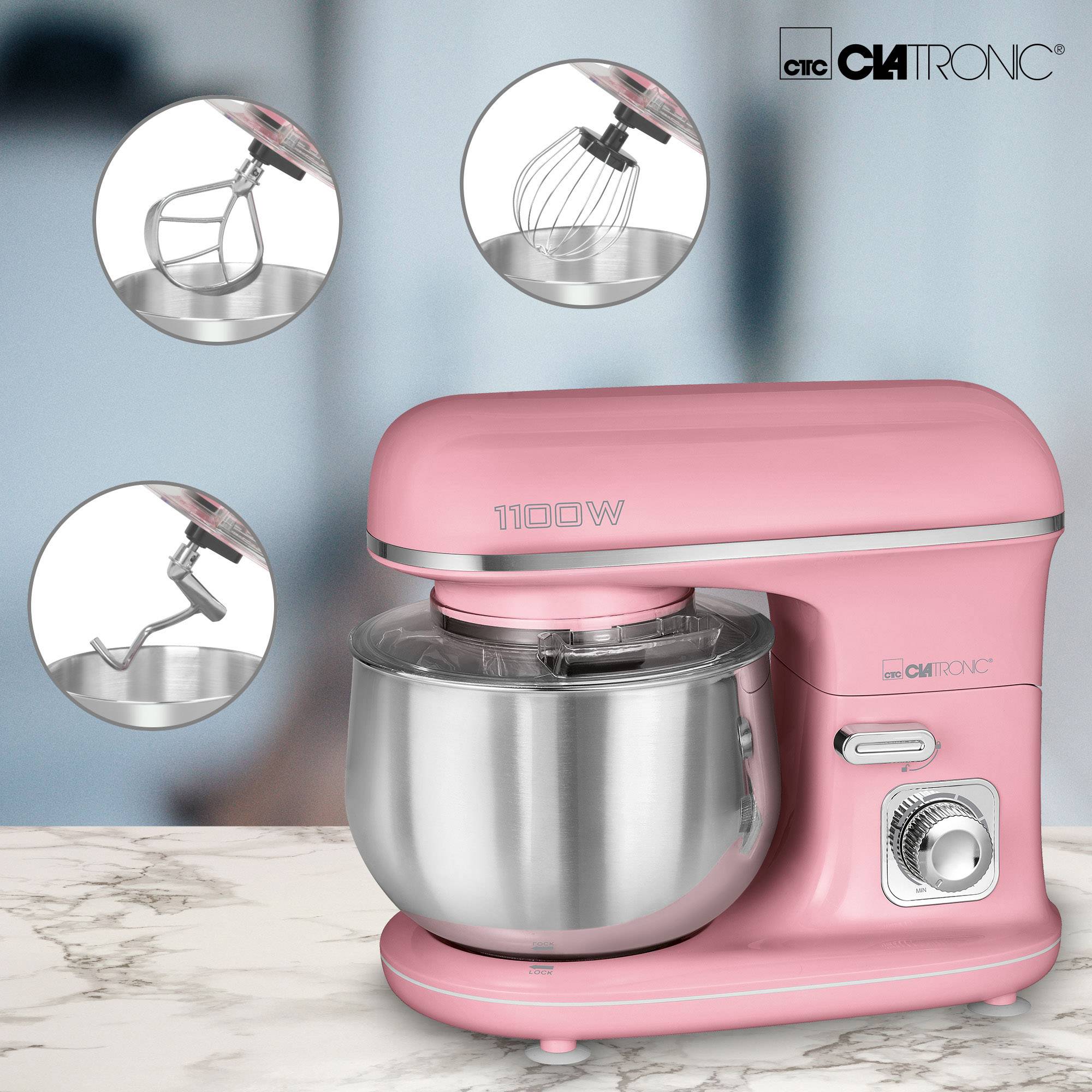 Clatronic KM 3711 Knetmaschine 1100W Pink