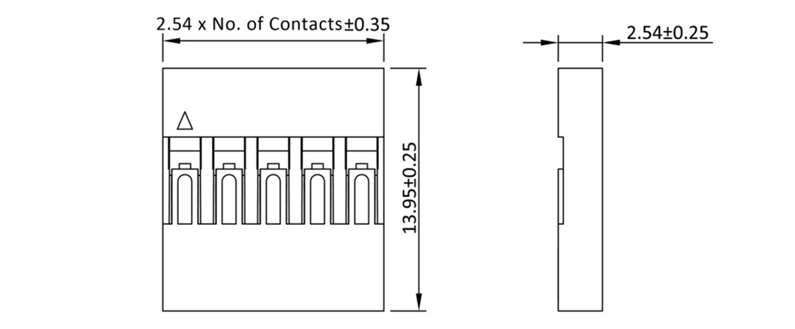 Econ connect Buchsengehäuse-Platine Polzahl Gesamt 1 Rastermaß: 2.54mm CG1 Bulk