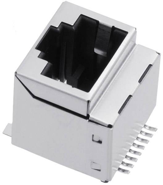 Encitech RJJS-88-143-E1V-039 RJ45 Steckverbinder 3251-0022-07 Buchse, Einbau vertikal Polzahl 8P8C Metall