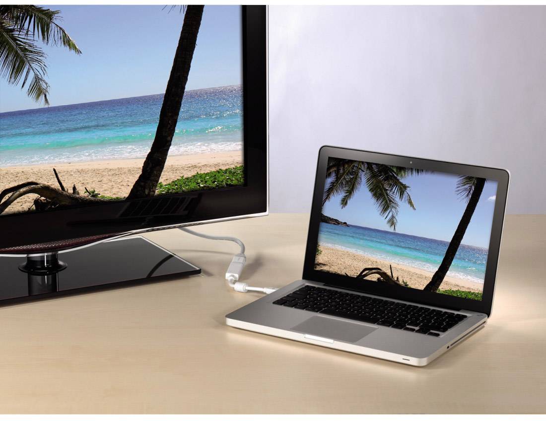 Hama 00053246 DisplayPort / HDMI Adapter [1x Mini-DisplayPort Stecker - 1x HDMI-Buchse] Weiß