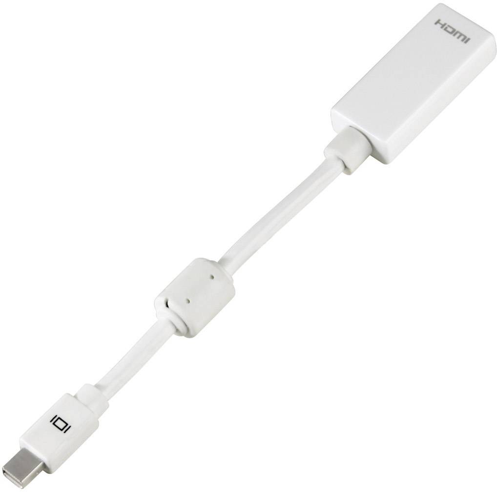 Hama 00053246 DisplayPort / HDMI Adapter [1x Mini-DisplayPort Stecker - 1x HDMI-Buchse] Weiß