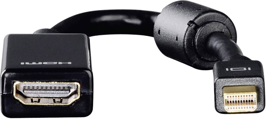 Hama 00053768 DisplayPort / HDMI Adapter [1x Mini-DisplayPort Stecker - 1x HDMI-Buchse] Schwarz