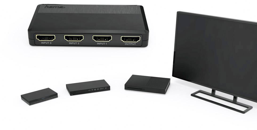 Hama 3 Port HDMI-Switch 1920 x 1080 Pixel