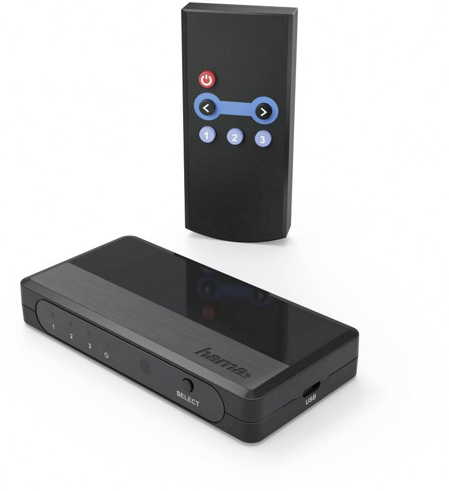 Hama 3 Port HDMI-Switch 1920 x 1080 Pixel
