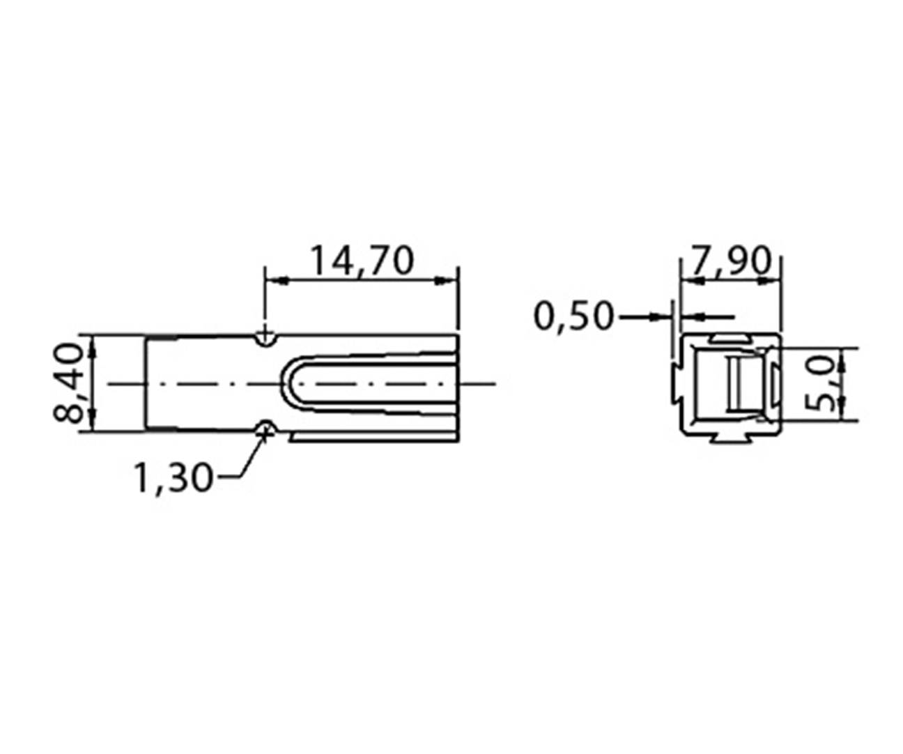 Encitech Hochstrom-Batteriesteckverbinder 15 - 30A 1130-0100-01 Blau Inhalt