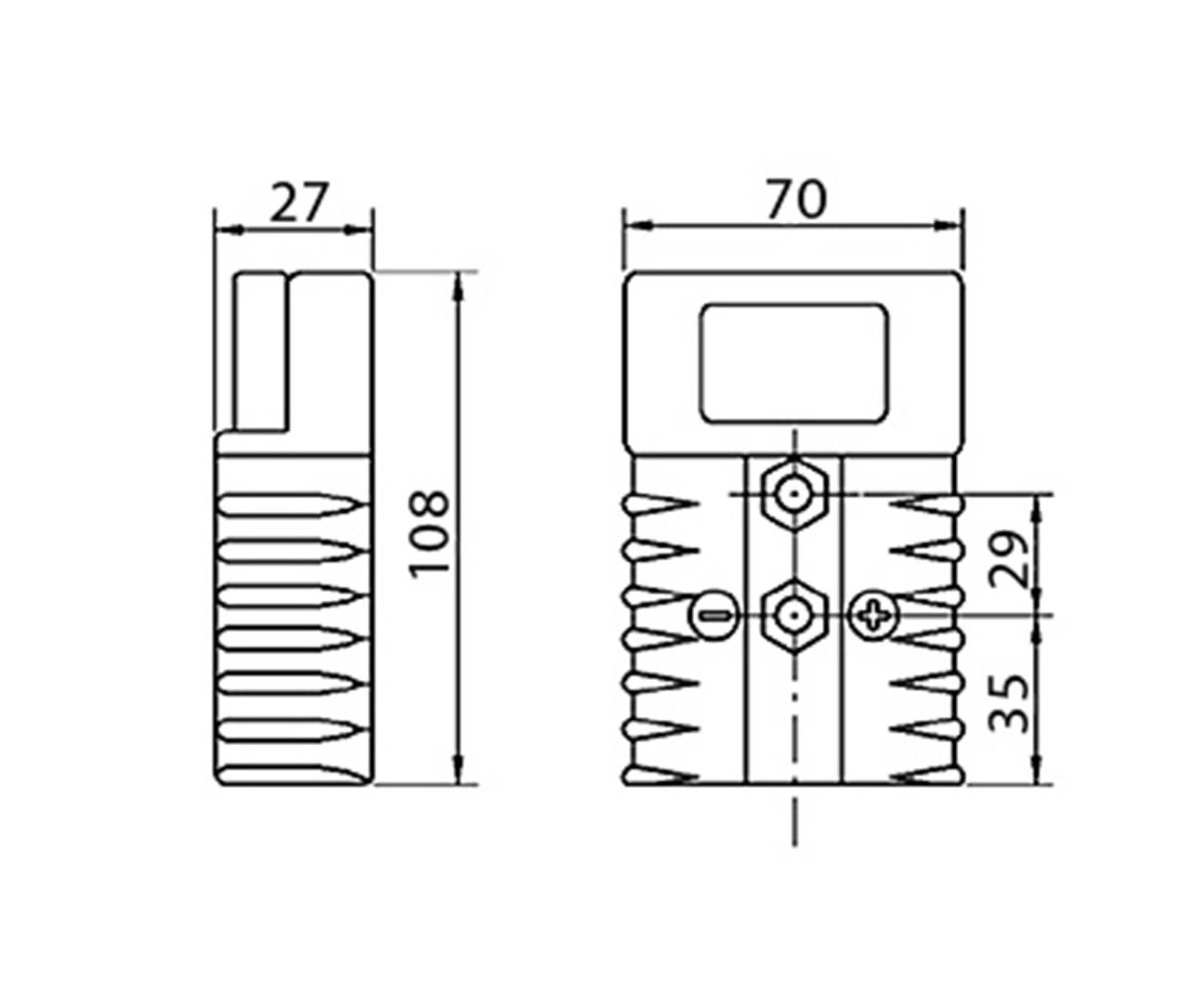 Hochstrom-Batteriesteckverbinder 350 A 1130-0221-02 Rot encitech Inhalt: 1 St.