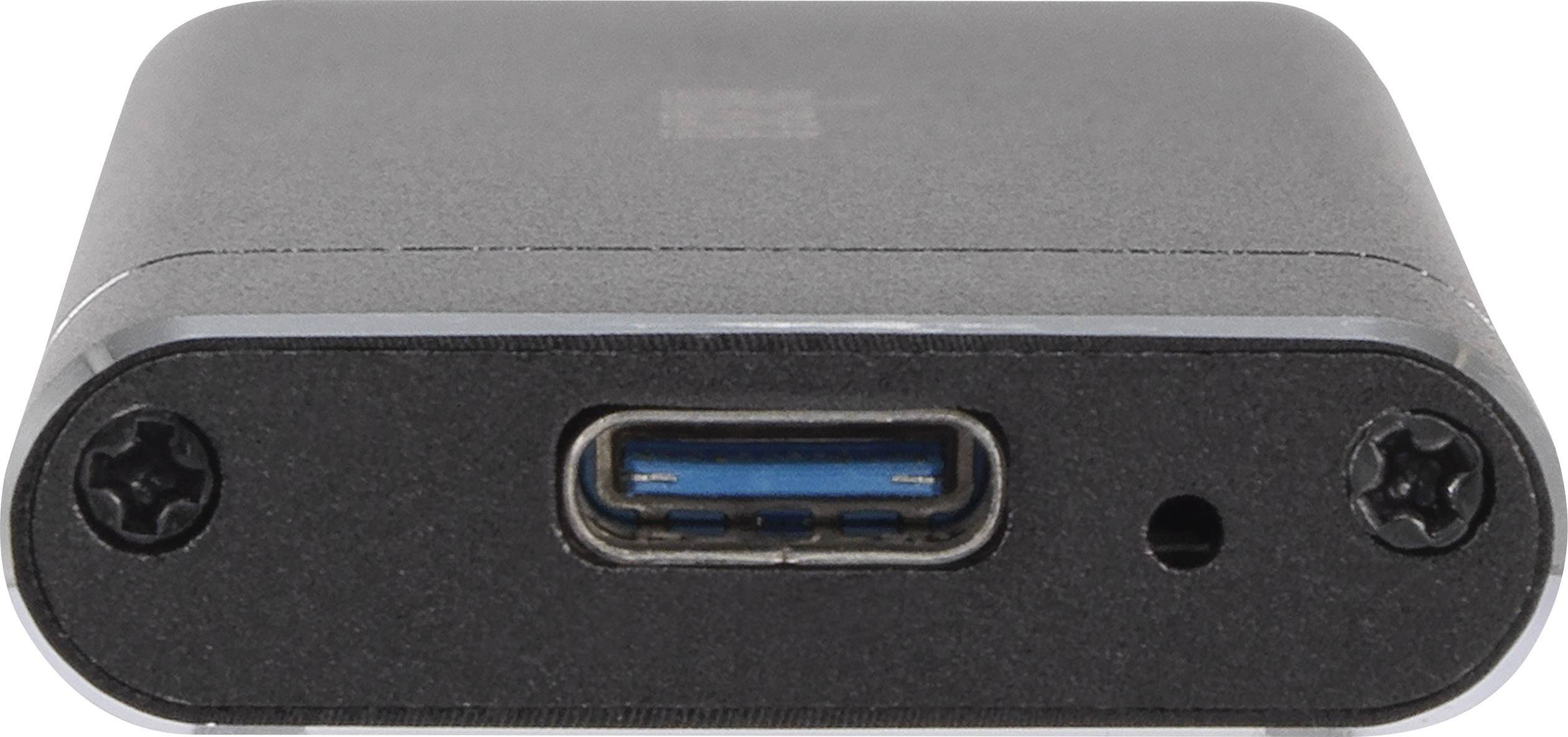 Akasa AK-ENU3M2-02 M.2 SSD-Gehäuse USB-C® (USB 3.1 Gen 2) 10 GBit/s M.2 SATA 2230, 2242, 2260, 2280 AK-ENU3M2-02