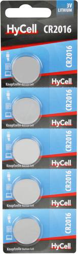 HyCell CR2016 Knopfzelle CR 2016 Lithium 70 mAh 3V 5St.
