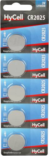 HyCell CR2025 Knopfzelle CR 2025 Lithium 140 mAh 3V 5St.
