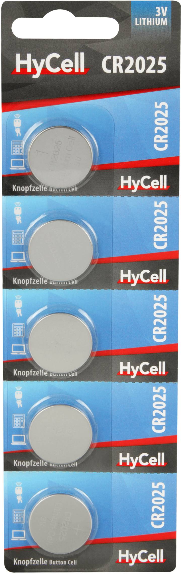 HyCell CR2025 Knopfzelle CR 2025 Lithium 140 mAh 3V 5St. voelkner