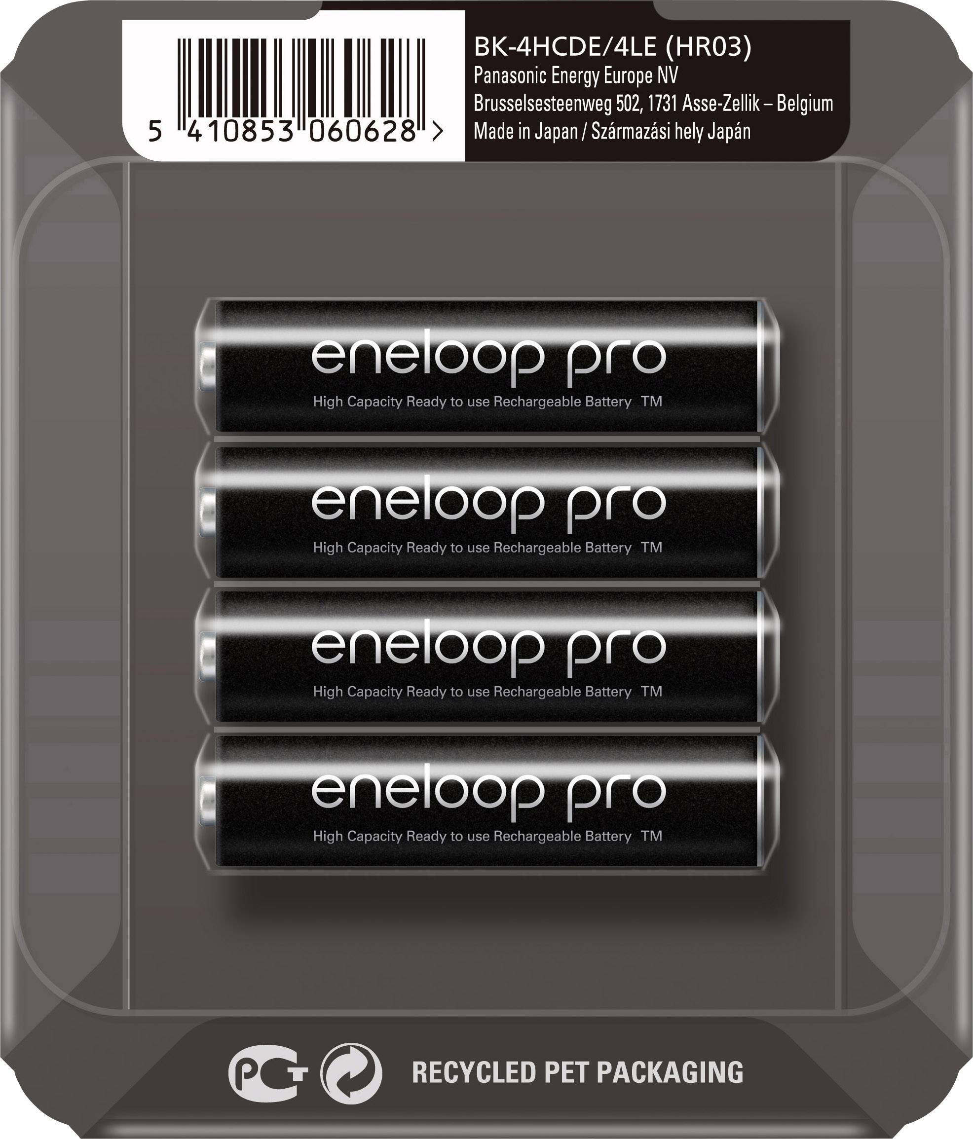 Panasonic eneloop Pro HR03 Storage Micro (AAA)-Akku NiMH 900 mAh 1.2 V 4 St.