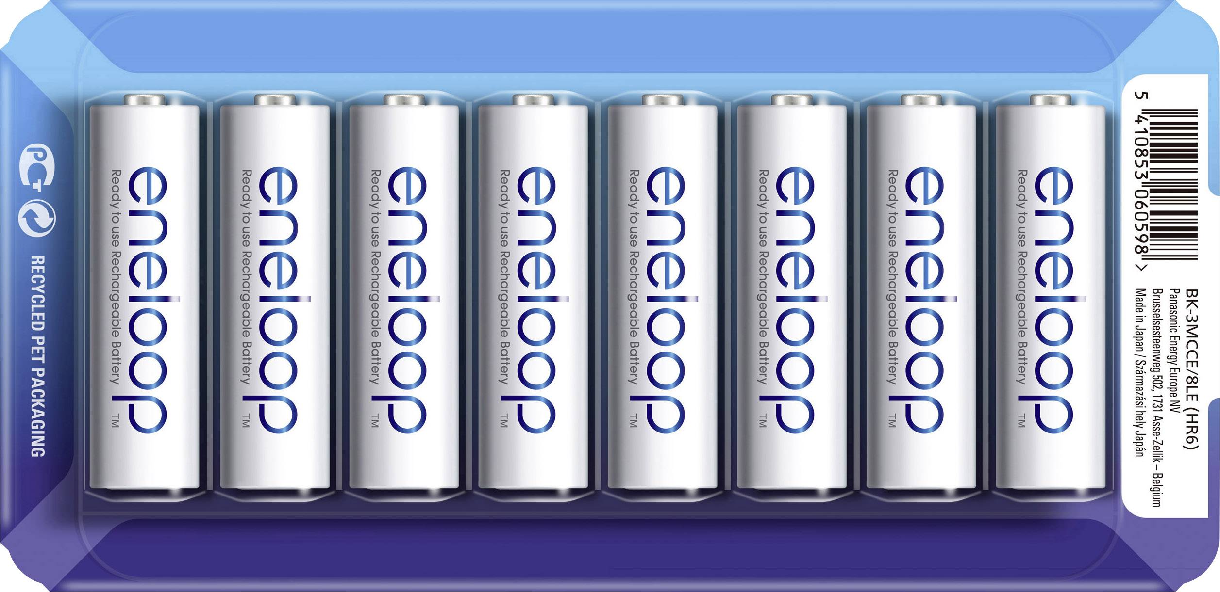 Panasonic eneloop HR06 Storage Mignon (AA)-Akku NiMH 1900 mAh 1.2V 8St.