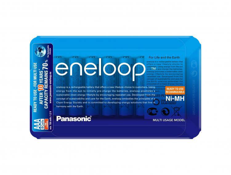 Panasonic eneloop HR03 Storage Micro (AAA)-Akku NiMH 750 mAh 1.2V 8St.