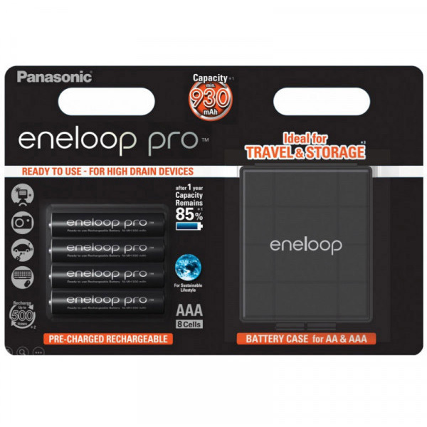 Panasonic eneloop Pro HR03 Box Micro (AAA)-Akku NiMH 900 mAh 1.2 V 4 St.