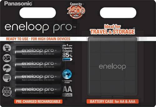 eneloop Pro HR06 Box Mignon (AA)-Akku NiMH 2500 mAh 1.2V 4St.