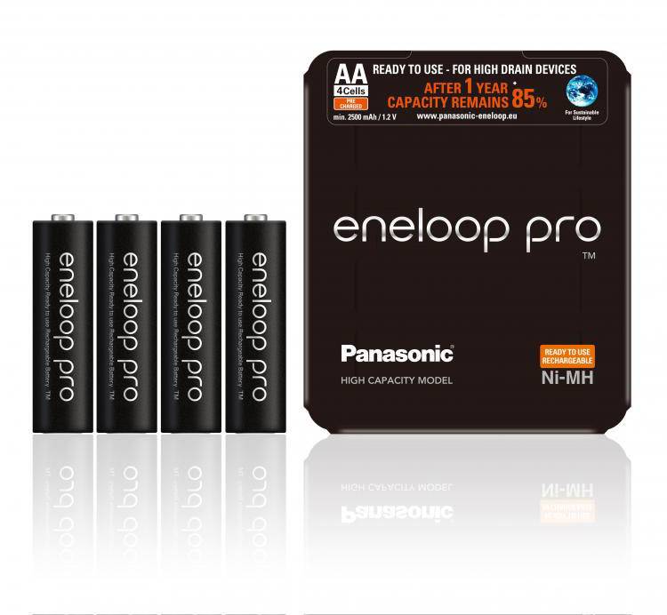 Panasonic eneloop Pro HR06 Storage Mignon (AA)-Akku NiMH 2500 mAh 1.2V 4St.