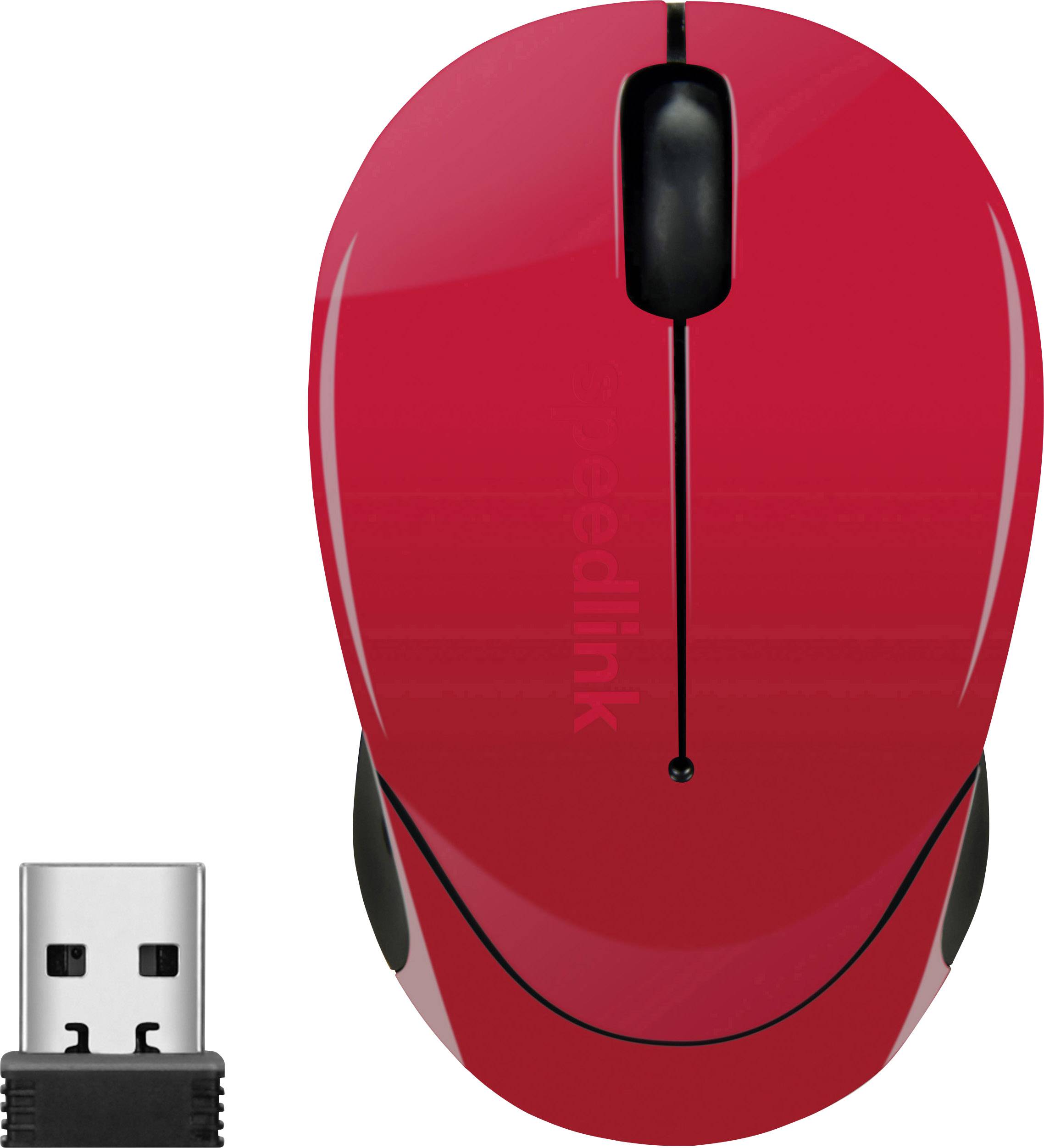 SpeedLink BEENIE Funk-Maus Optisch Rot/Schwarz