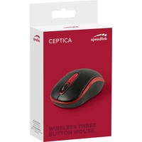SpeedLink CEPTICA Maus Funk Optisch Schwarz, Rot 3 Tasten 1600 dpi SpeedLink CEPTICA Maus Funk Optisch Schwarz, Rot 3 Tasten 1600 dpi