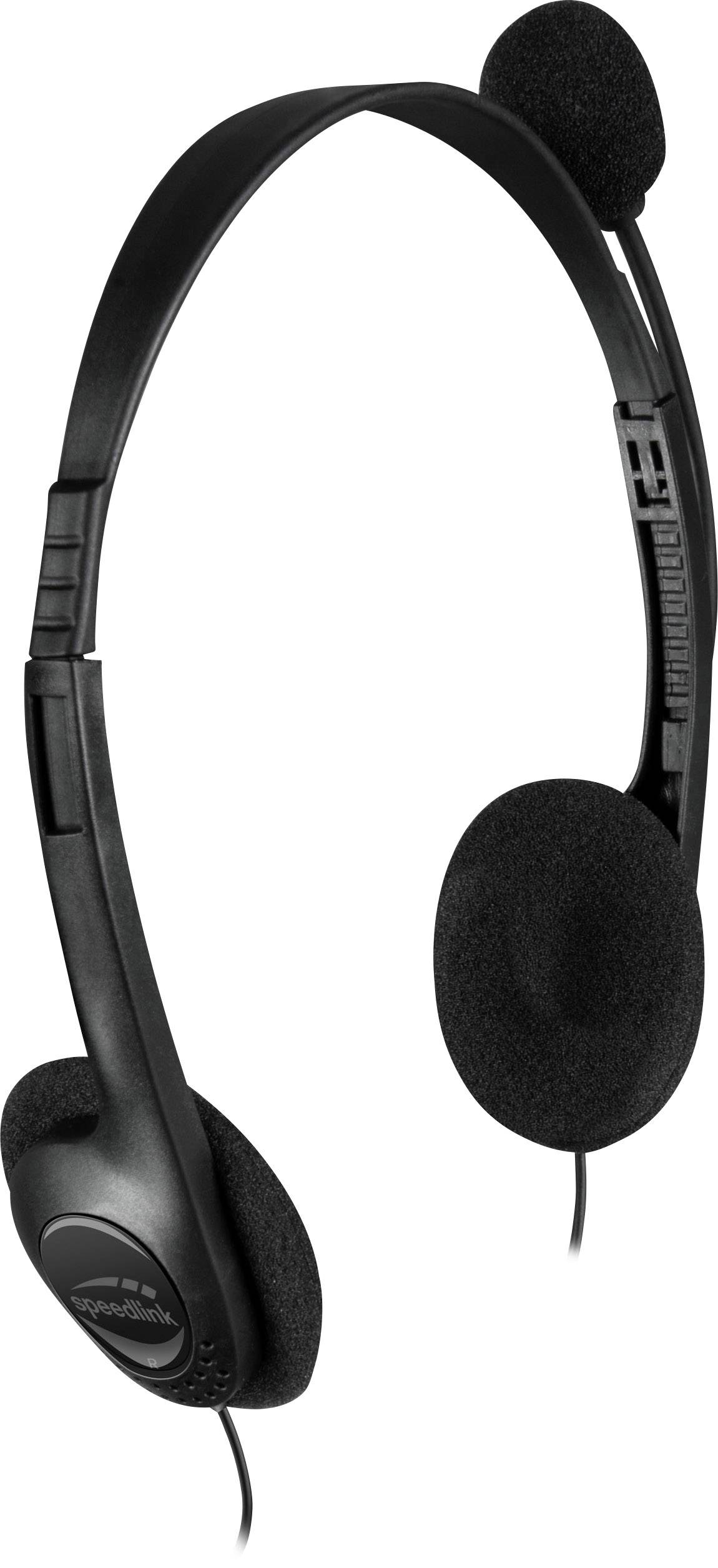 SpeedLink ACCORDO PC-Headset 3.5mm Klinke Stereo On Ear Schwarz