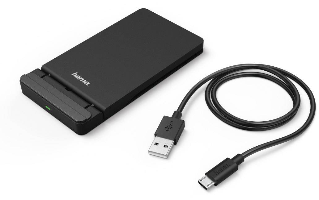 Hama Induktions-Ladegerät 2000mA FC10S 00183346 Ausgänge Induktionslade-Standard Schwarz