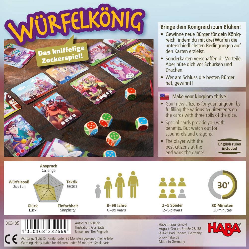 Haba 303485 Würfelkönig