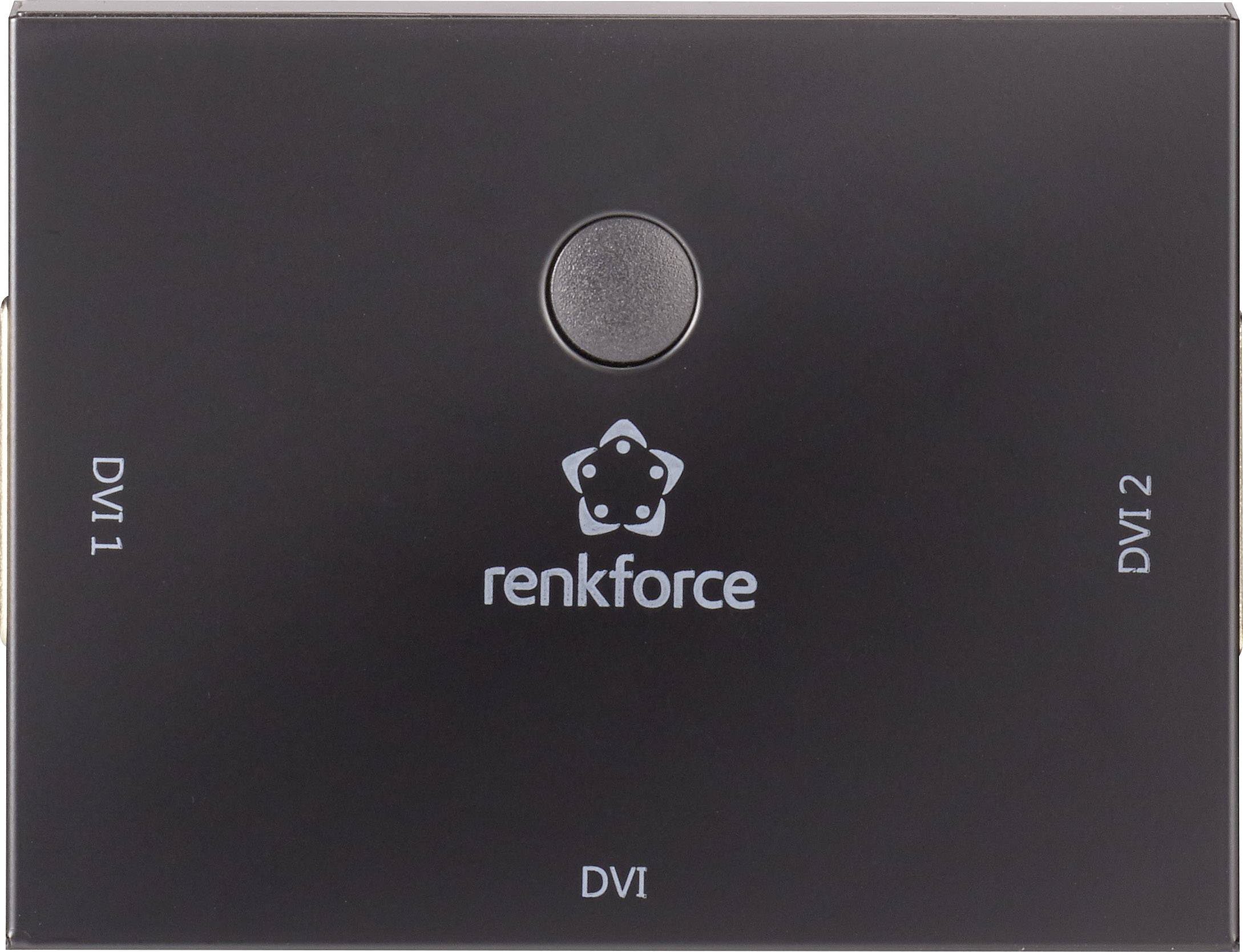 Renkforce 2 Port DVI-Switch bidirektional verwendbar Full HD 1080p @ 60Hz