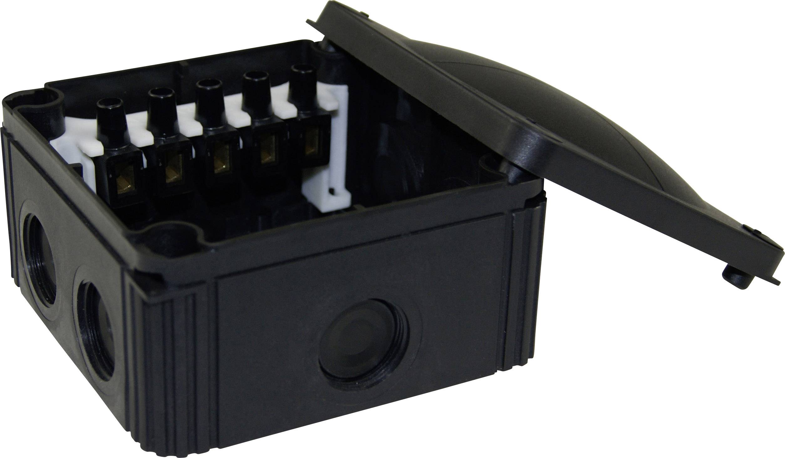 Wiska 10060538 Abzweigkasten (L x B x H) 110 x 110 x 66mm Schwarz (RAL 9005) IP66/IP67 1St.