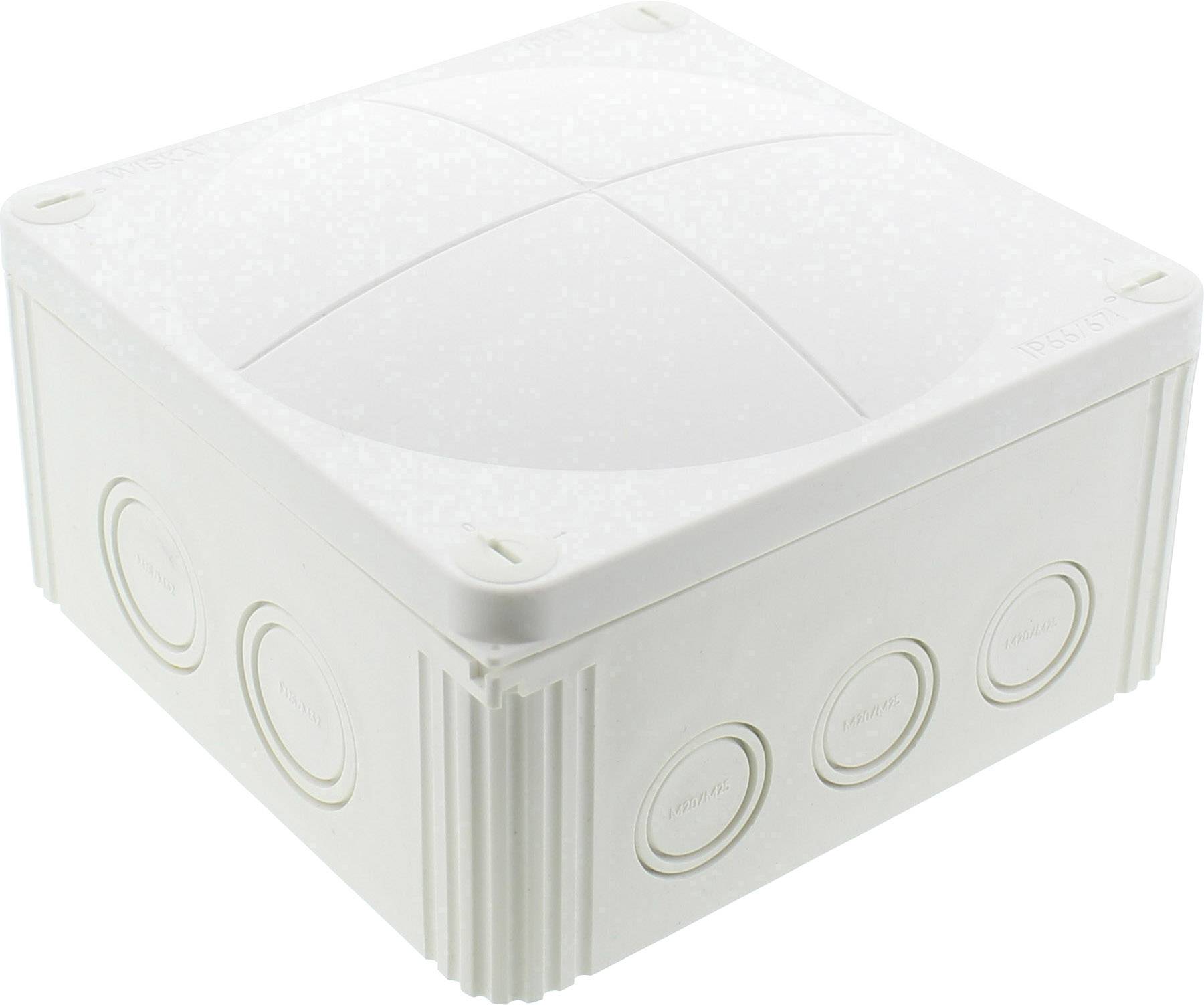 Wiska 10062211 Abzweigkasten (L x B x H) 140 x 140 x 82mm Creme-Weiß IP66/67 (geprüft nach DIN VDE 0470 Teil 1/11.92) 1St.