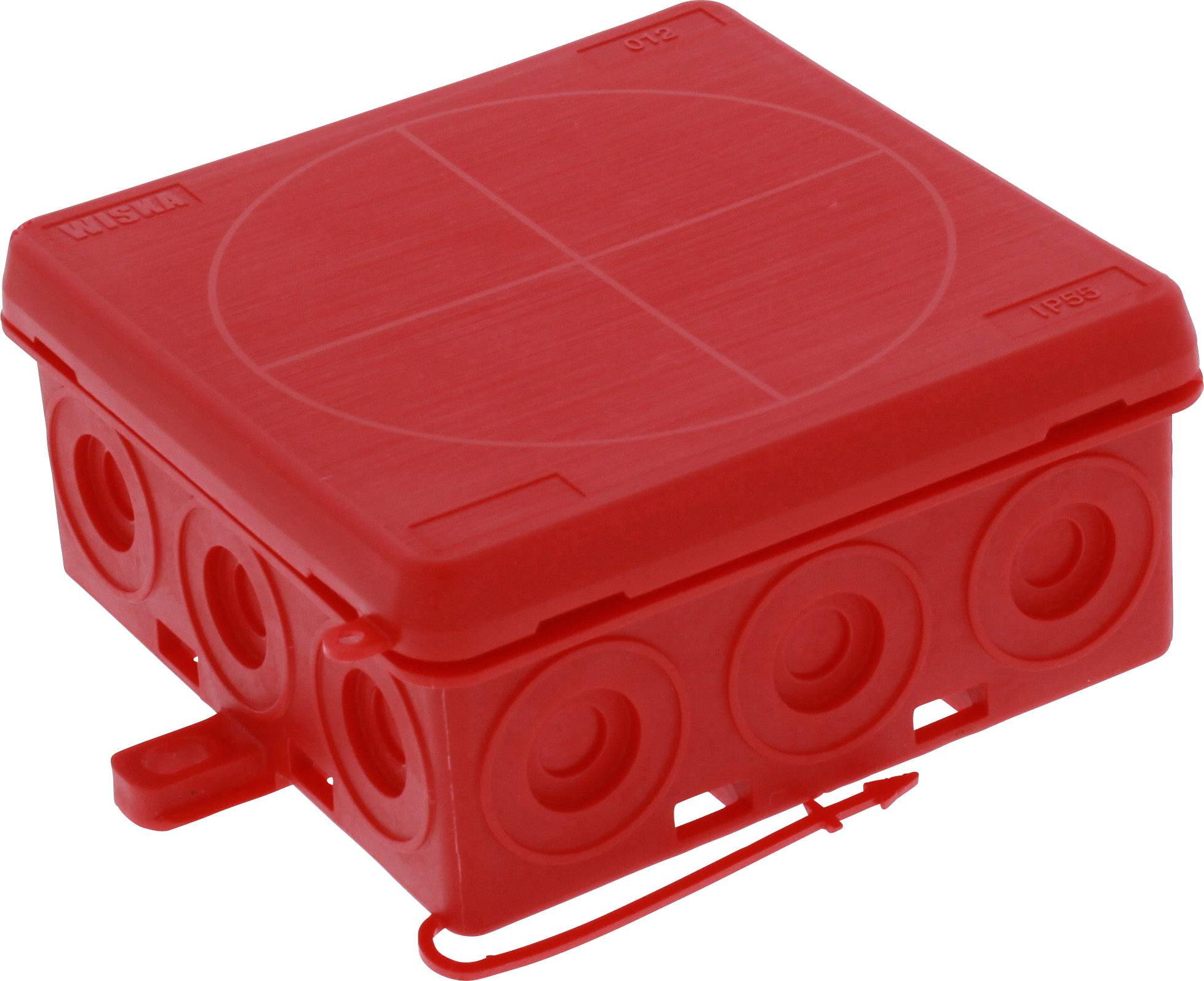 Wiska 10109591 Abzweigkasten (L x B x H) 86 x 86 x 41 mm Rot IP55
