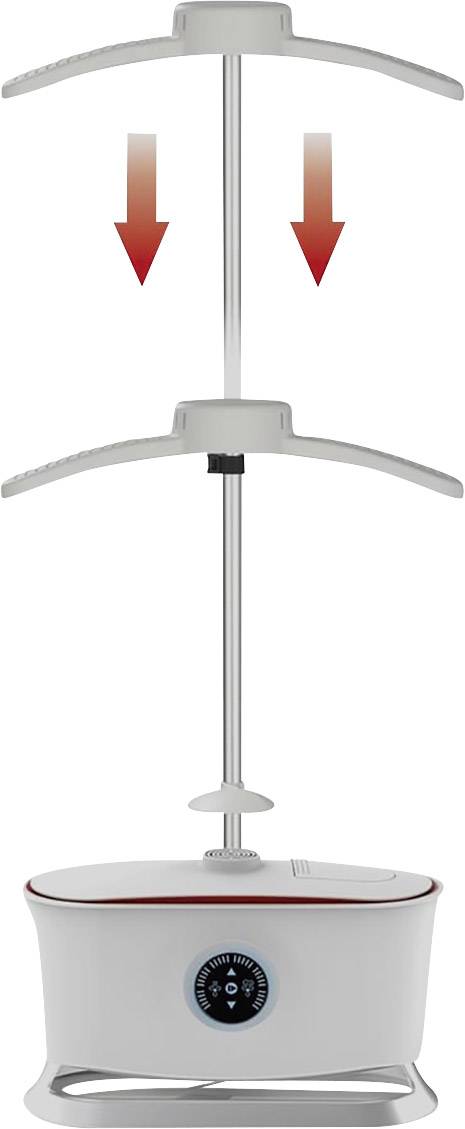 CleanMaxx 02968 Hemdenbügler Weiß, Silber (matt) 1800W